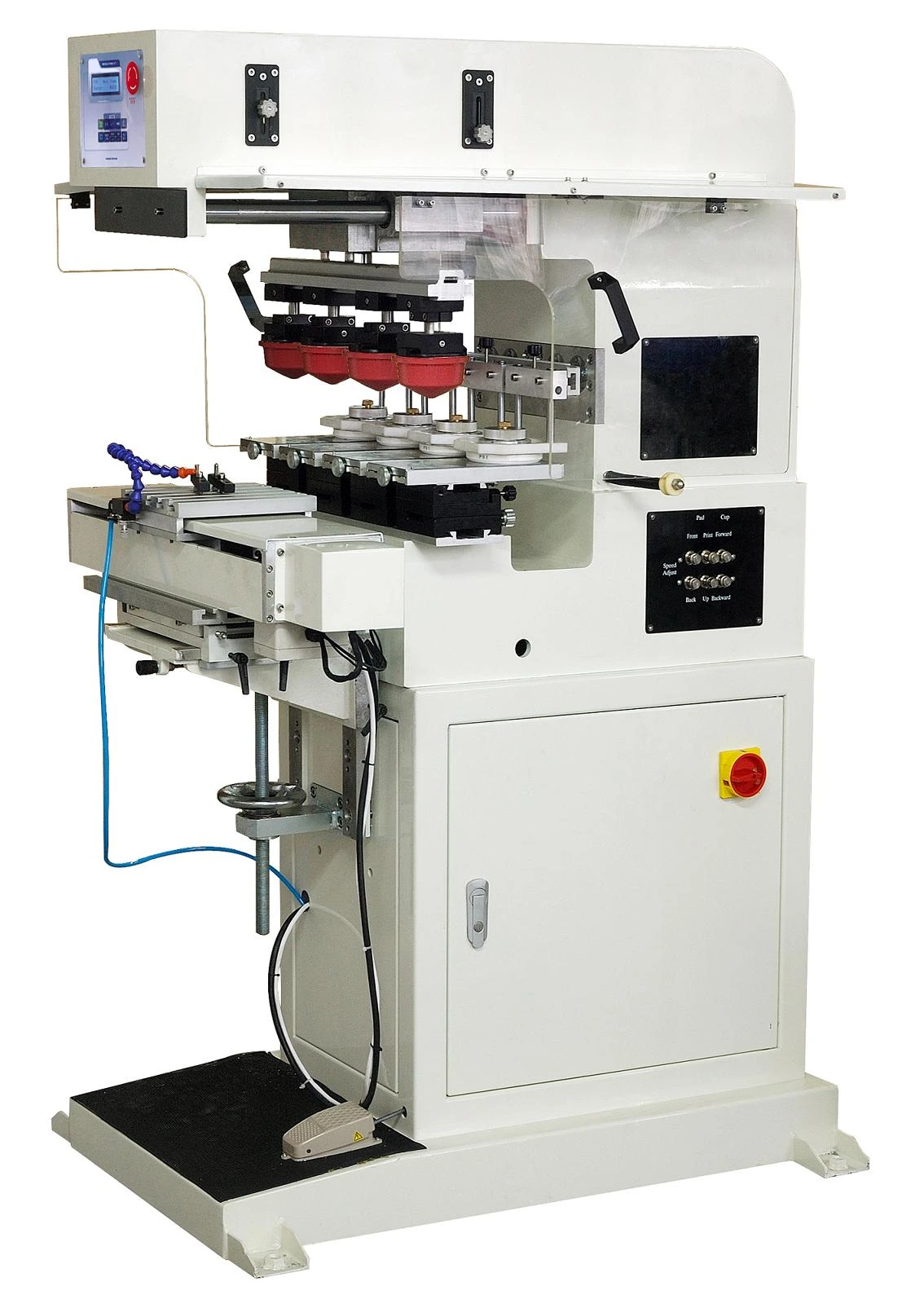 325-140S4 4 color ink cup pad printer with shuttle 1