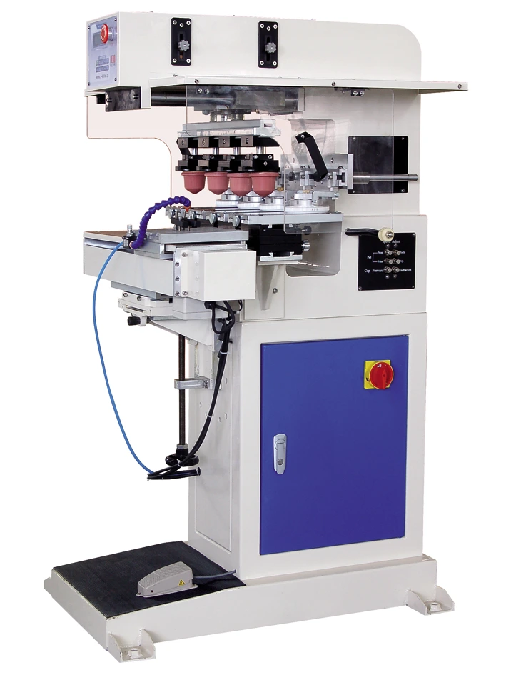 275-140S4 4 color ink cup pad printer with shuttle 1