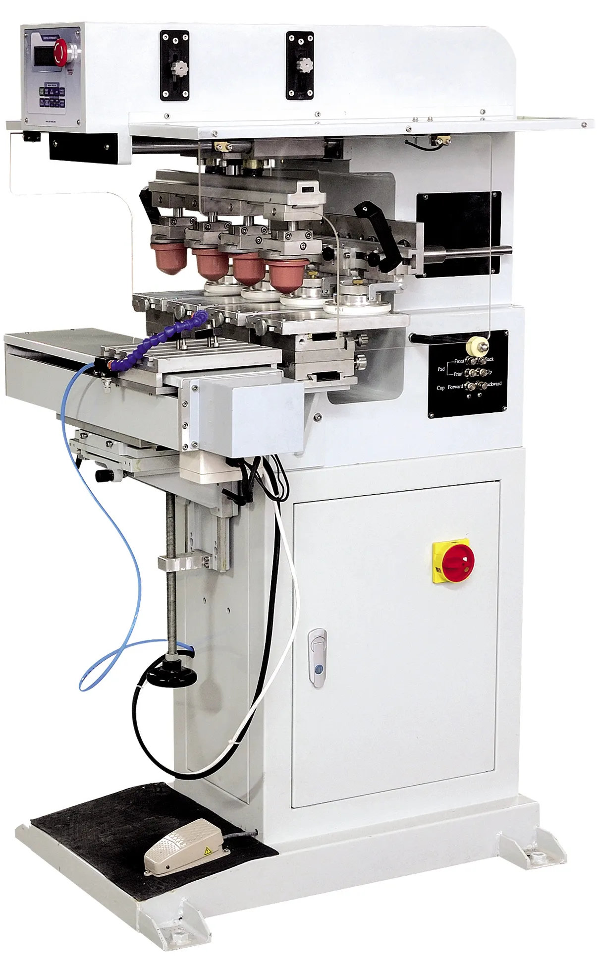 175-90S4 4 color ink cup pad printer with shuttle 1