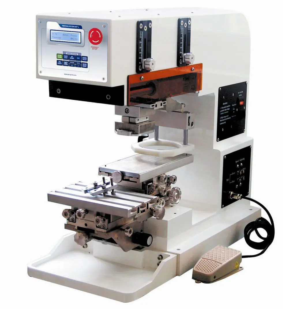 175-90D настолен едноцветен тампонен принтер с мастило за чаша 1