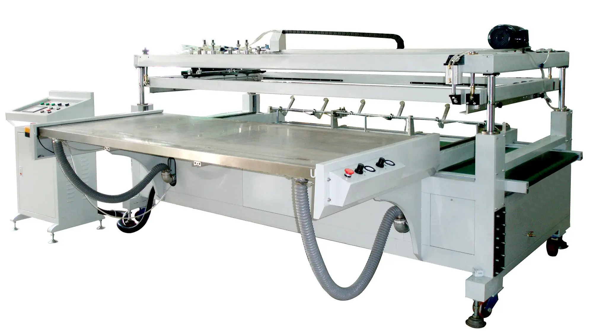 S1218S Nagyméretű szitanyomtató tolóasztallal 1