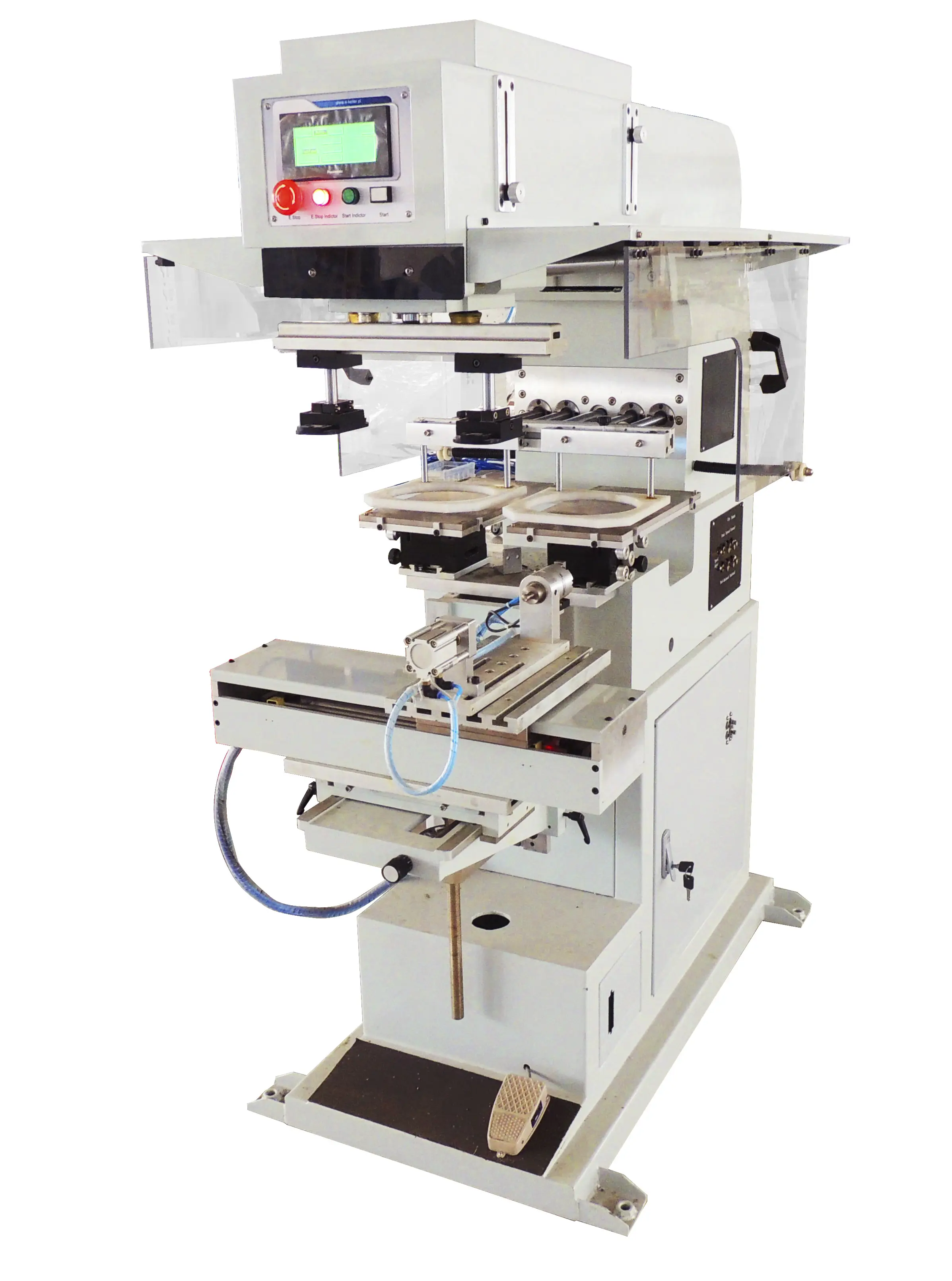 250-140S4R 4 color ink cup pad printer with shuttle 1