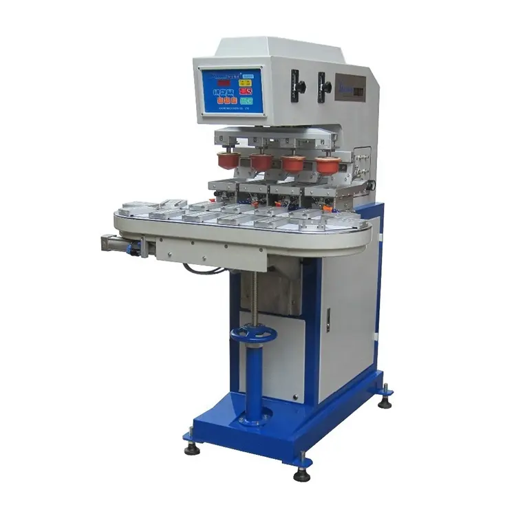 APM PRINT - 4 cylindrical muchina china manual pad printer 4 color Semi auto pad printer 1