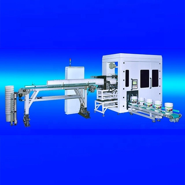 Automatic Offset Plastic Bucket Feeding System With Speed In 15pcs/min APM-6350 Pail Printing Printer Machine 1