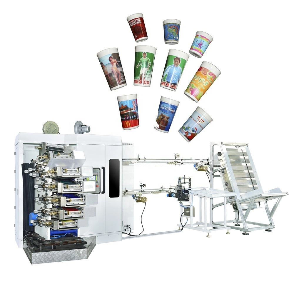 Local Factory Automatic 7 Colour 350pcs/min Speed APM-7160b Plastic Cup Printer Printing Machine 1