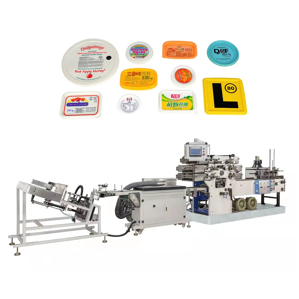 High Quality Six Colors Plastic Cup Lid Printing Machine For Plastic Lids 1