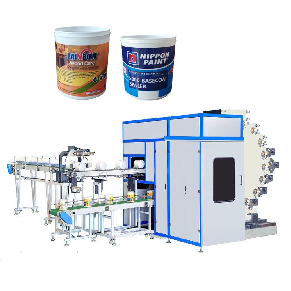 Automatic Pail Feeding System APM-8250 Pail Printer Machine in 8 Colors ...