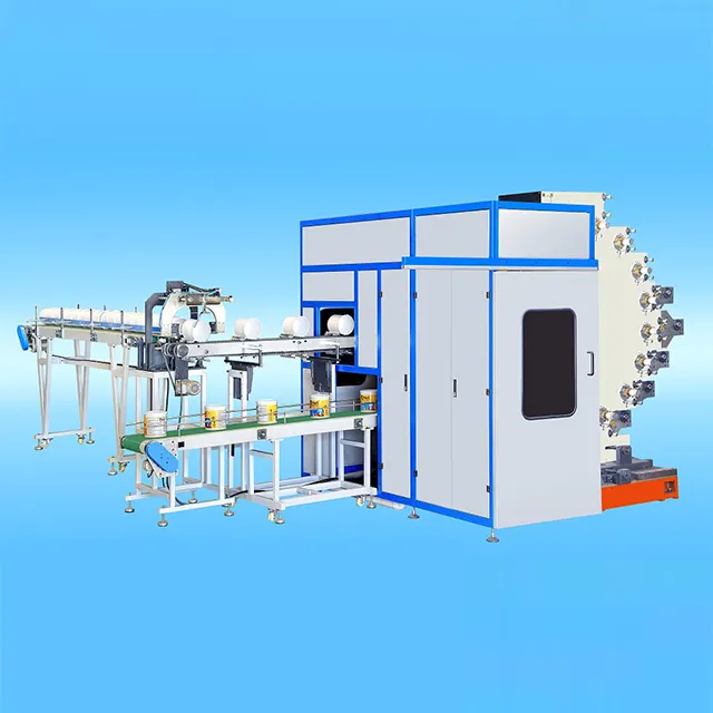 High Speed Printing Machine Automatic 8colors Offset Plastic Paint Pail Printer 1