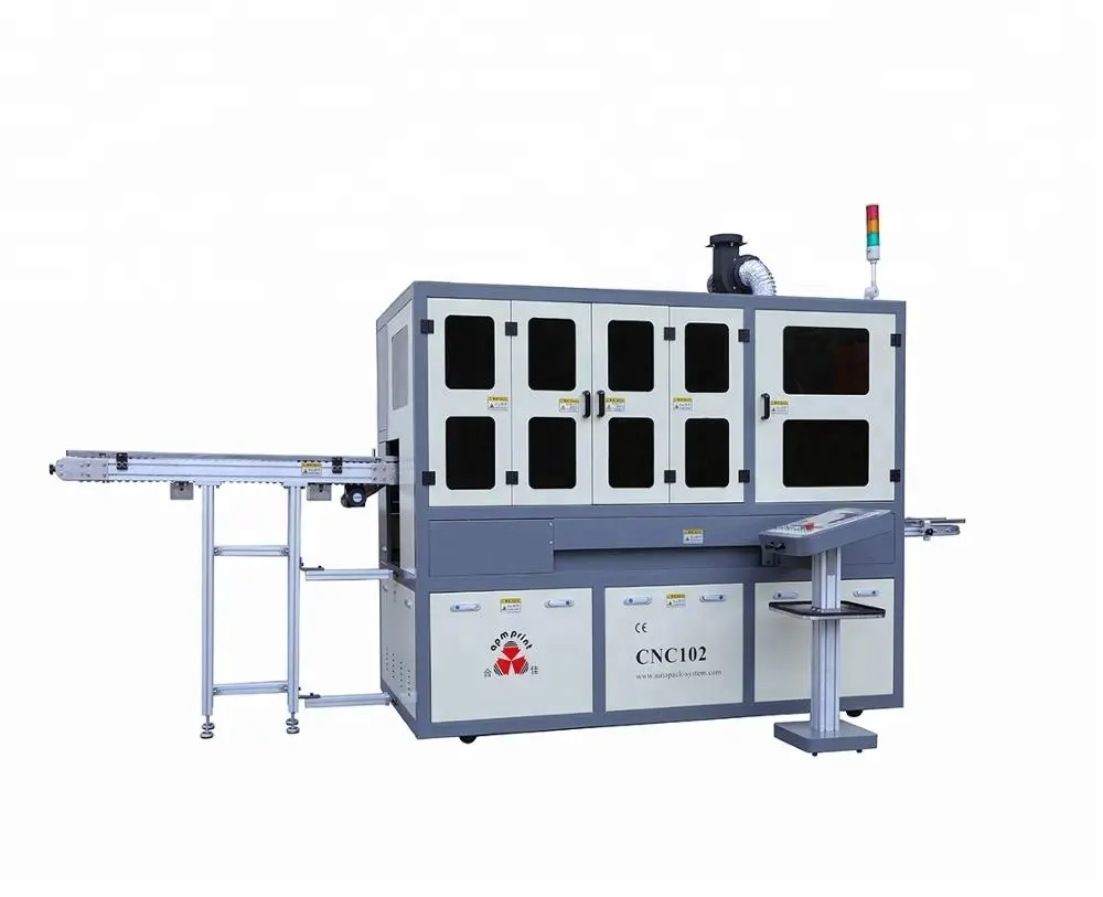 APM PRINT - CNC102 Automatic Unloading UV Printing On Bottle For Glass Bottles Screen Print + Hot Stamp 1
