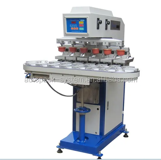 APM PRINT - P200-4C8 8 mavara pad printer ine conveyor Semi auto pad printer 1