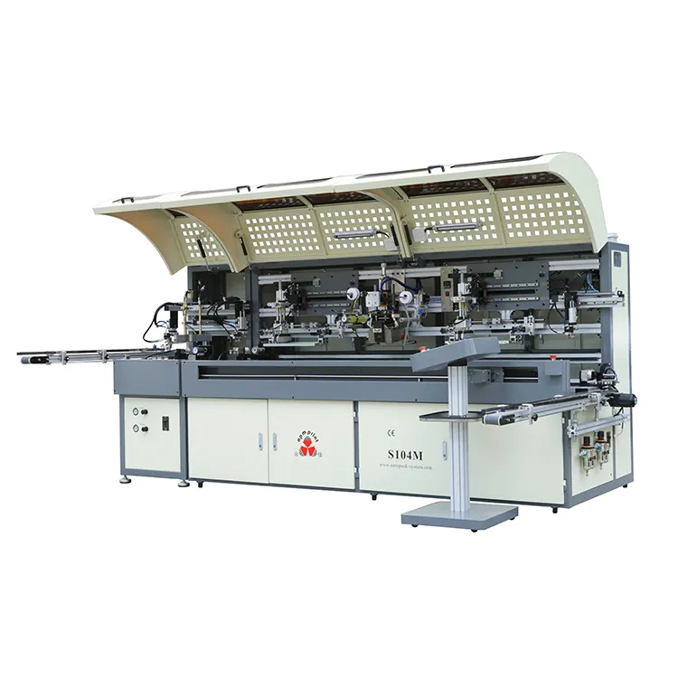 APM ਪ੍ਰਿੰਟ - S104M ਆਟੋਮੈਟਿਕ ਸਿਲਕ ਸਕ੍ਰੀਨ ਬੋਤਲ ਪ੍ਰਿੰਟਿੰਗ ਆਟੋ ਸਕ੍ਰੀਨ ਪ੍ਰਿੰਟਿੰਗ ਮਸ਼ੀਨ ਆਟੋ ਸਕ੍ਰੀਨ ਪ੍ਰਿੰਟਰ 1