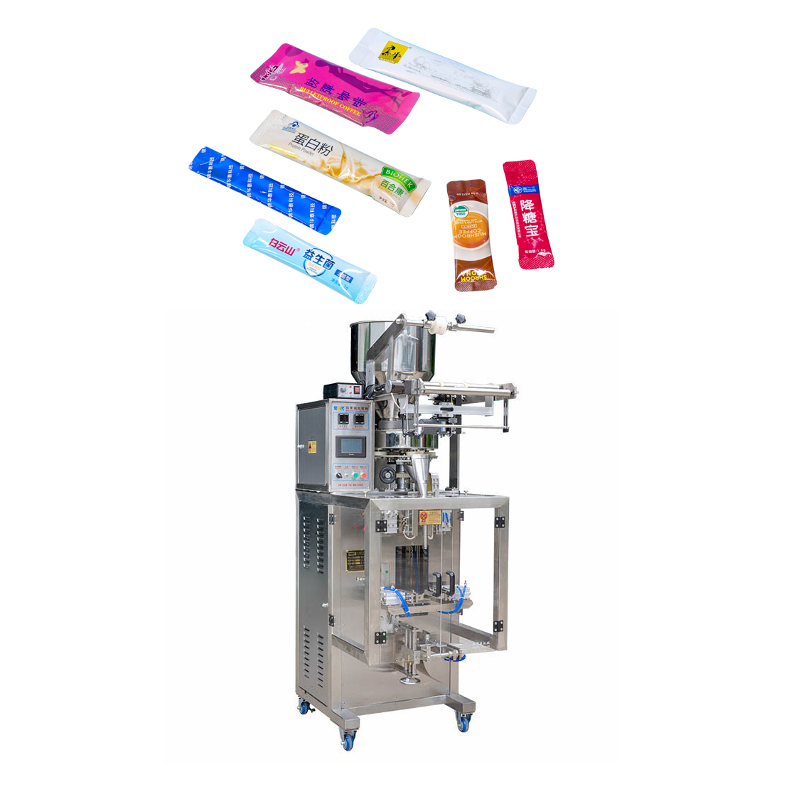 Automatic SMC pneumatic Back-sealing vertical Turntable Granule Powder Packaging Packing Machine