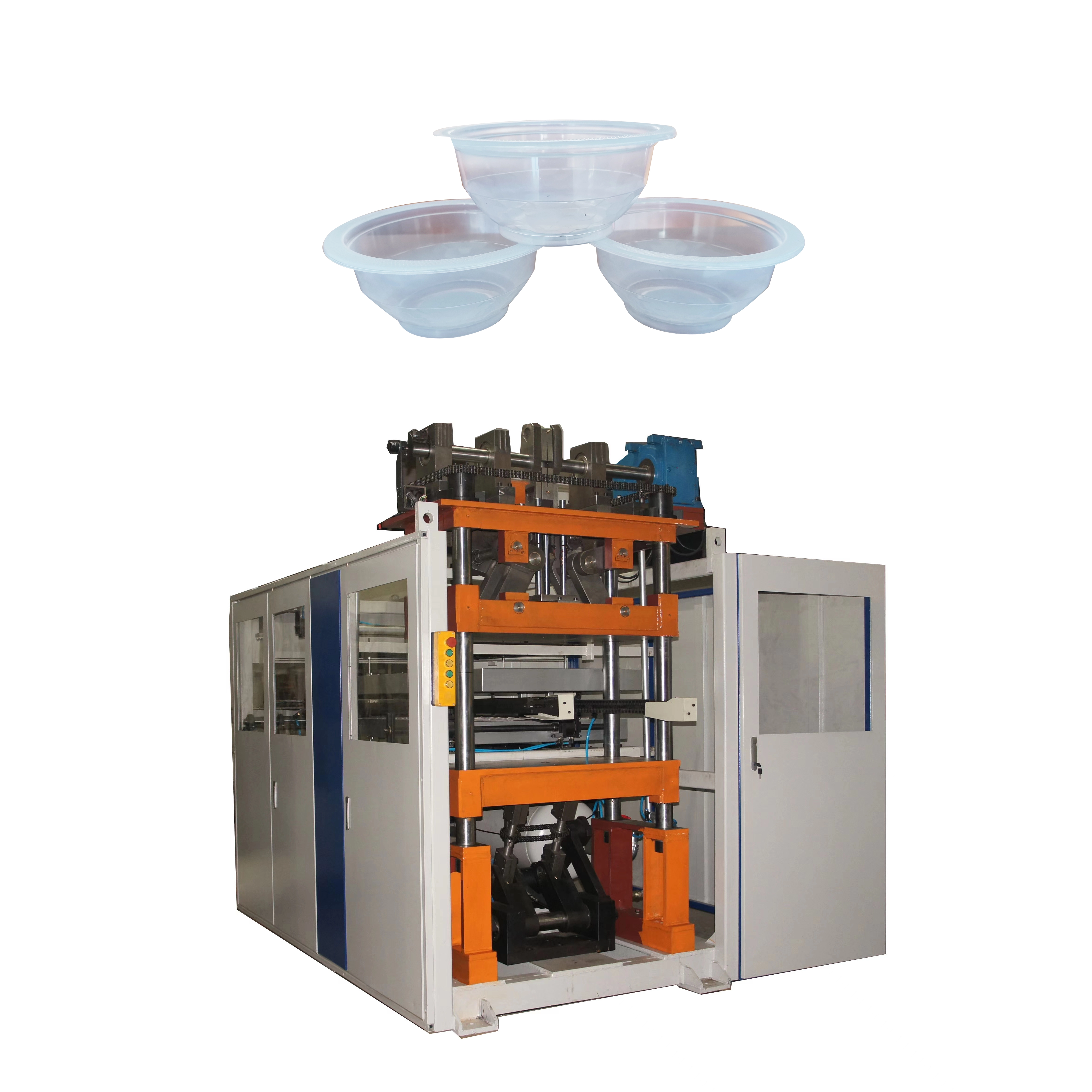 Harga Anyar APM-760 Mesin Thermoforming Piala Plastik Otomatis Kanthi Punch Horizontal In-line 1