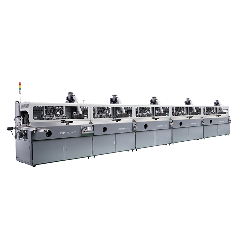 APM PRINT - S104M med LED UV-system automatisk rund oval firkantet flaskekrukke 2 3 4 farger glassflaske automatisk silketrykkmaskin topp 13