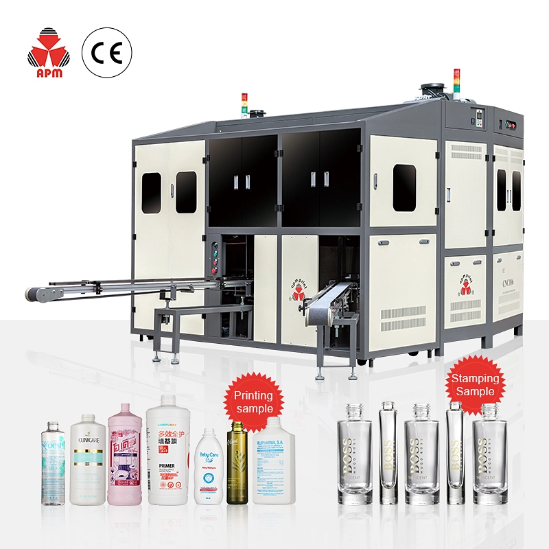 APM PRINT - CNC106 Multi-Function plastic bottle glass bottle automatic silk screen printing machine automatic hot foil stamping machine top 1