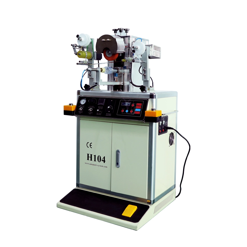 APM PRINT - Automatic glass plastic Round Oval Irregular Shape Small Bottle Cap Lid Gold Silver Hot Foil Stamping Machine For Sale Semi auto hot stamping machine 1