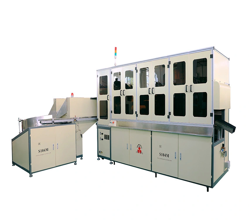 APM PRINT - S104M Automatic glass bottle screen printer with shuttle for metal plastic glass bottles screen printing Auto Screen Printer 1