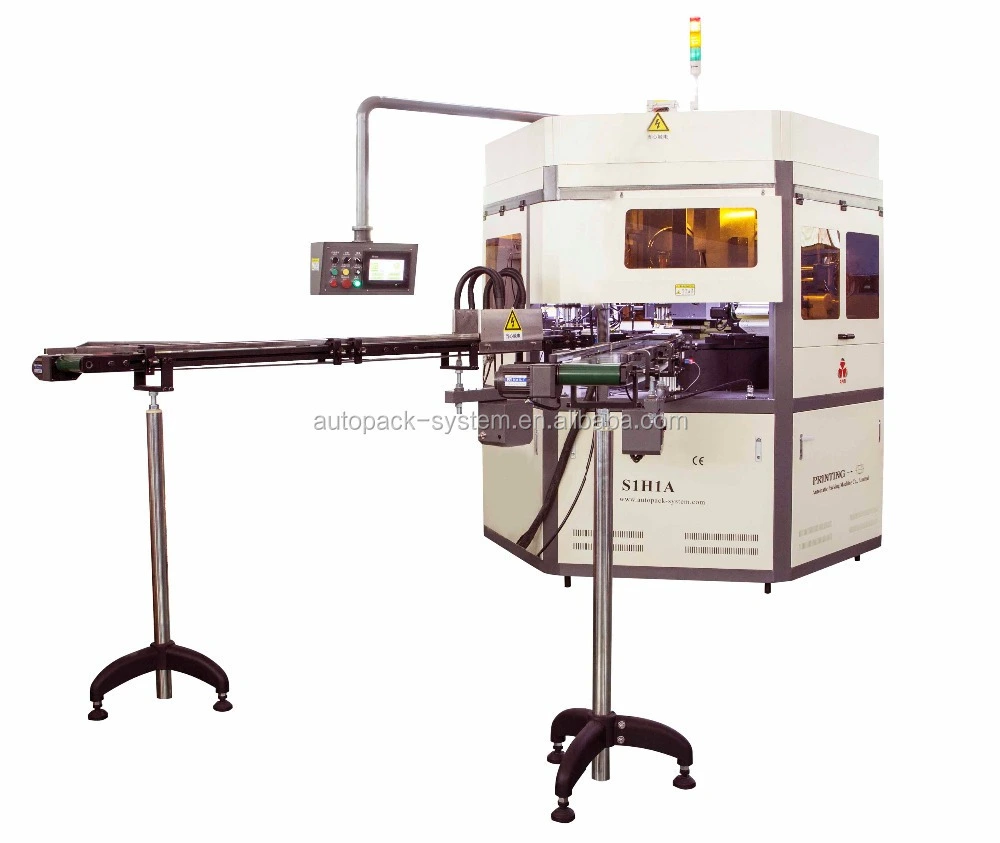 APM PRINT - APM-S1H1F 2 color screen printing and 1 color hot stamping machine for flat products Screen Print + Hot Stamp 1