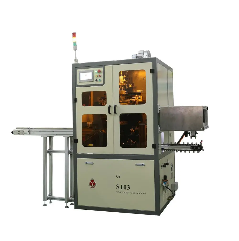 APM PRINT - S103 Fully Automatic Cylindrical Tubes Screen Printing Machine Auto Screen Printer 1