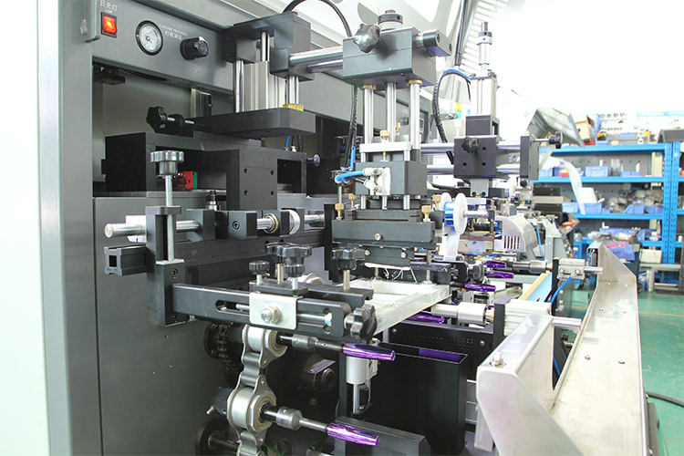 APM PRINT - SH107 automatic 2 colors UV printing+1 color hot stamping machine for cap/lids/tube Screen Print + Hot Stamp 8