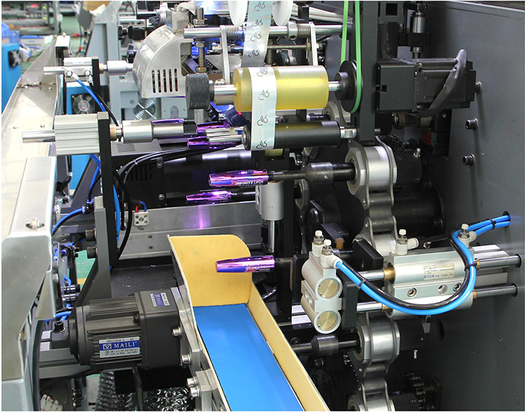 APM PRINT - SH107 automatic 2 colors UV printing+1 color hot stamping machine for cap/lids/tube Screen Print + Hot Stamp 9