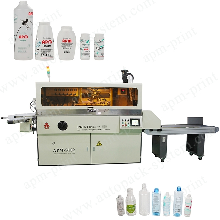 APM PRINT - High Quality Cylinder Screen Printing Machine For printing Plastic bottle jar tube Auto Screen Printer 1