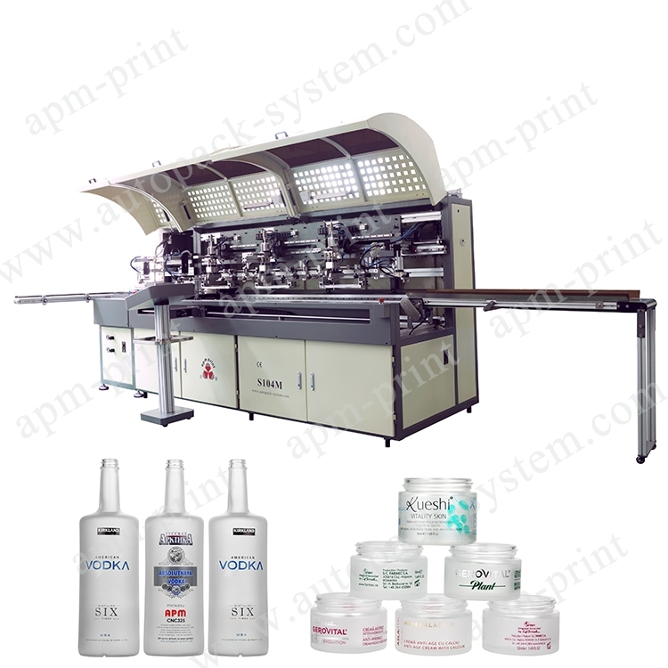 APM PRINT - S104M automatic perfume bottle screen printer glass screen printing machine Auto Screen Printer 1