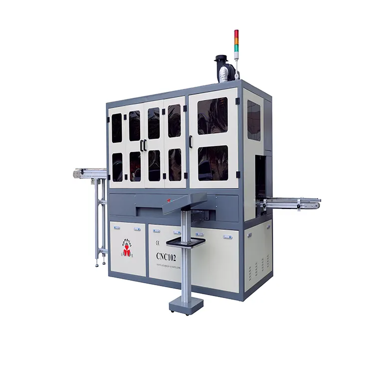 APM PRINT - CNC102 Vroče razprodano Novo avtomatsko razkladanje avtomatski sitotiskalni stroj za cilindrične/ovalne/kvadratne steklenice sitotisk Avtomatski sitotisk 1