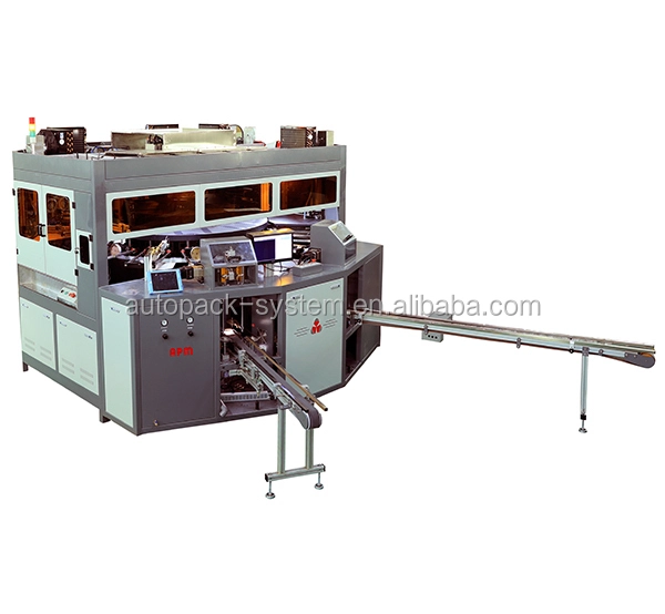 APM PRINT - high quality all servo driven 5colors UV screen printer for wine glass bottles, cup with best printing accuracy Auto Screen Printer 1