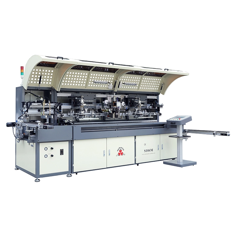 APM PRINT - Automatic Unloading one Station Shuttle Bottle Screen Printing Machine Auto Screen Printer 1