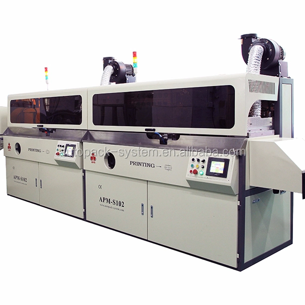 APM PRINT - S102 w pełni automatyczna drukarka sitodrukowa do kubków, butelek, słoików 1