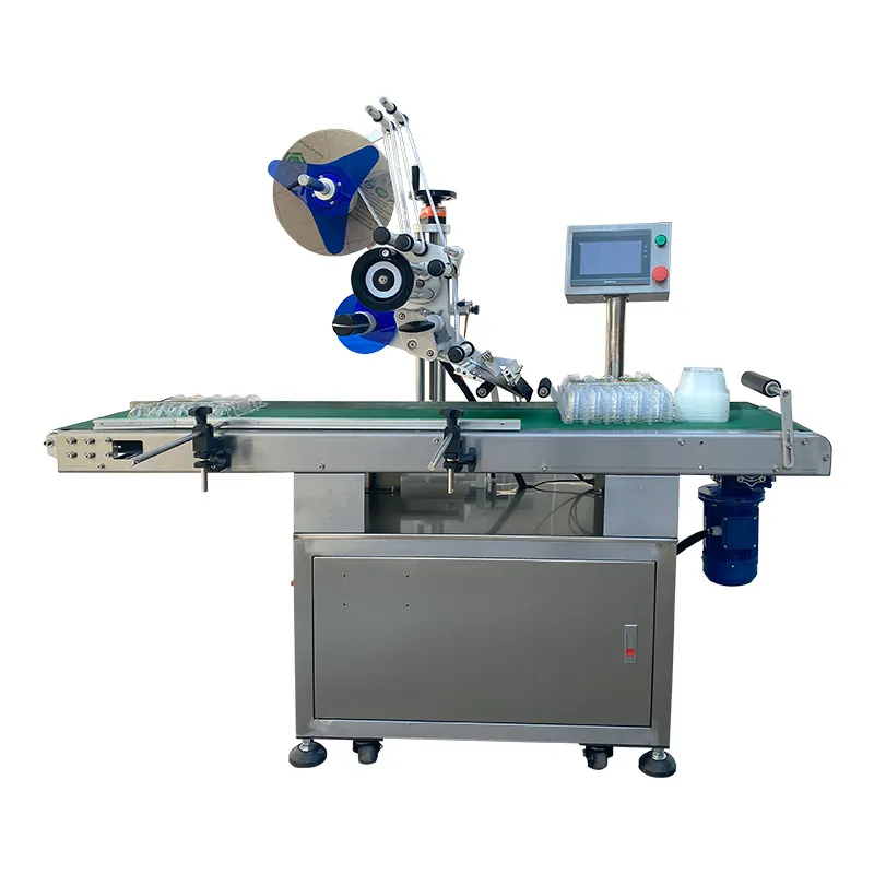 APM PRINT - APM-L112 Máquina de etiquetagem de etiquetas planas totalmente automática com tampa plana 1