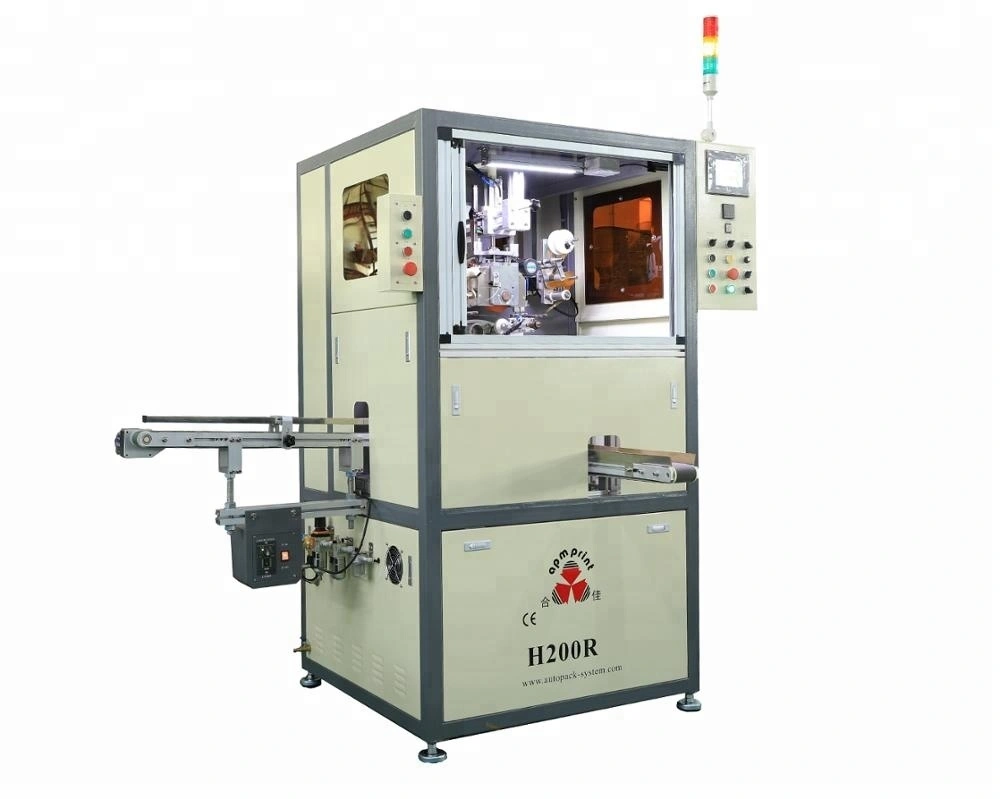 APM PRINT - ម៉ាស៊ីនបោះត្រាក្តៅ H200 សម្រាប់ដបផ្លាស្ទិច/ដែក និងមួក ម៉ាស៊ីនបោះត្រាក្តៅដោយស្វ័យប្រវត្តិ 1