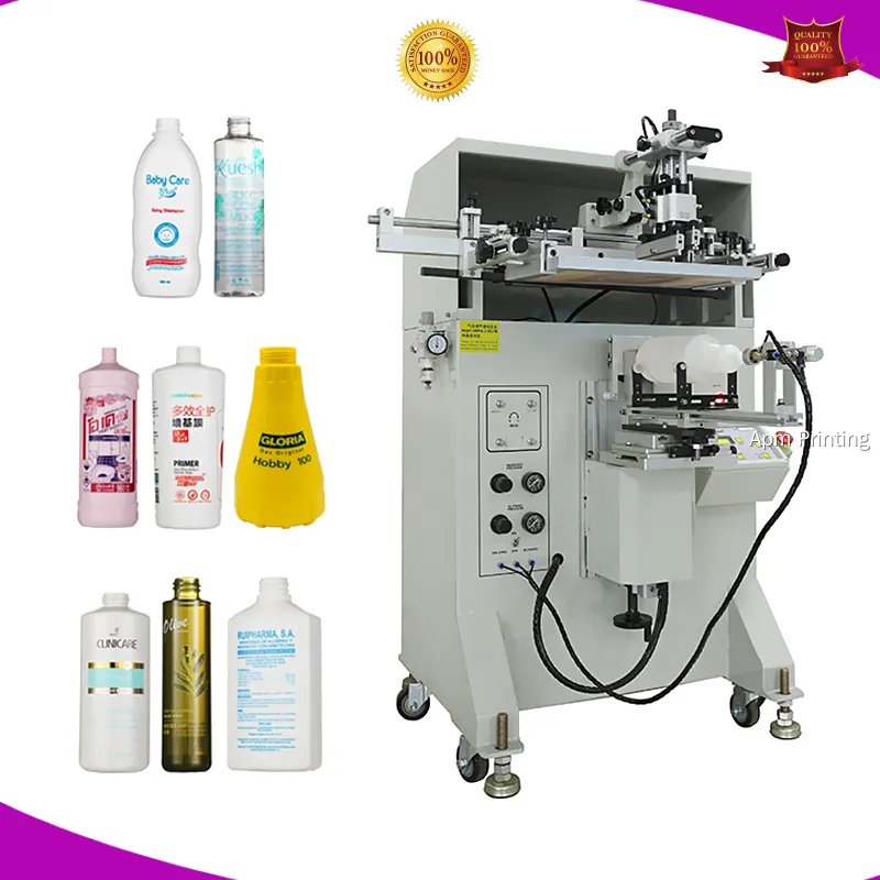 APM PRINT | wholesale semi auto round screen printing machine factory 1