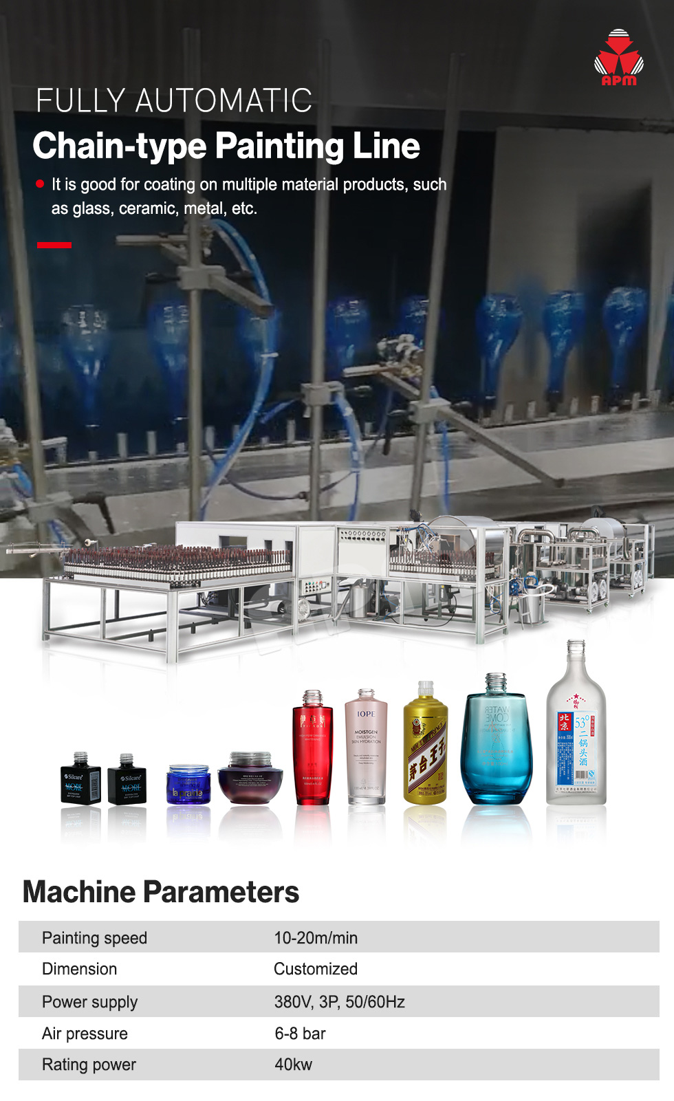 Color Spray Paint Coating Machine Production Line 8