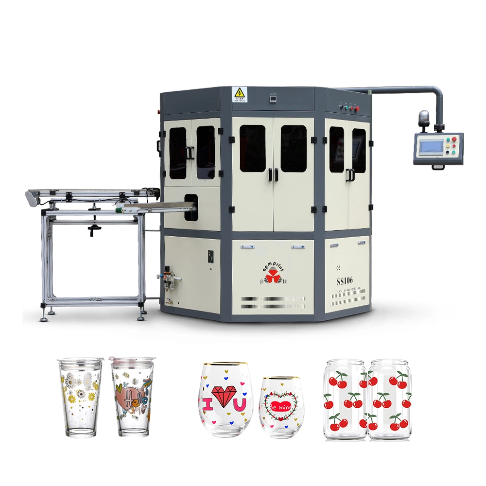Printing Layar Otomatis lan Mesin Hot Stamping kanggo Botol 1