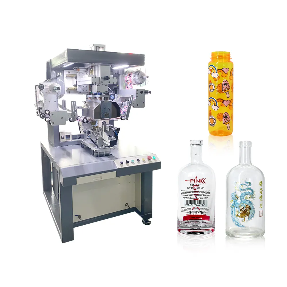 APM پرنٽ - گول بوتلن، شيشي جي بوتل ۽ پلاسٽڪ جي بوتل لاءِ H200FR گرمي منتقلي مشين ٻيا 1