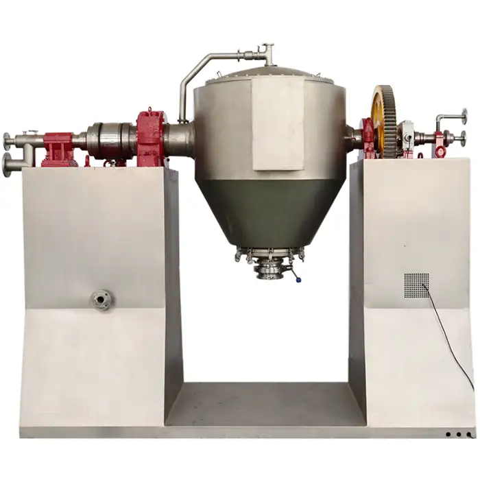 Zhanghua - Pharmaceutical Powder Mixer Double Cone Blending Drying Machine With Blades Double Cone Rotary Vacuum Dryer 1