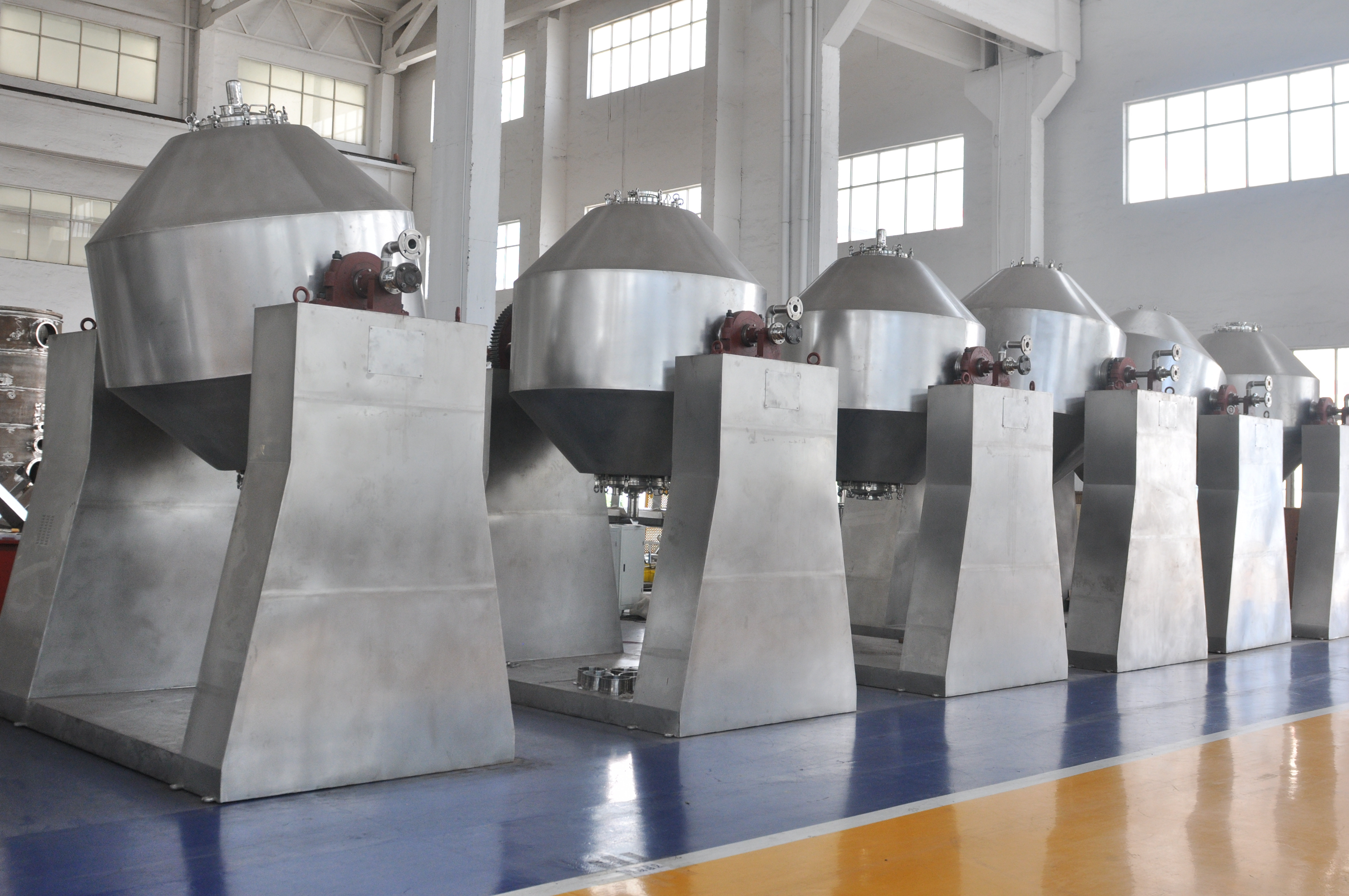Zhanghua - Pharmaceutical Powder Mixer Double Cone Blending Drying Machine With Blades Double Cone Rotary Vacuum Dryer 9