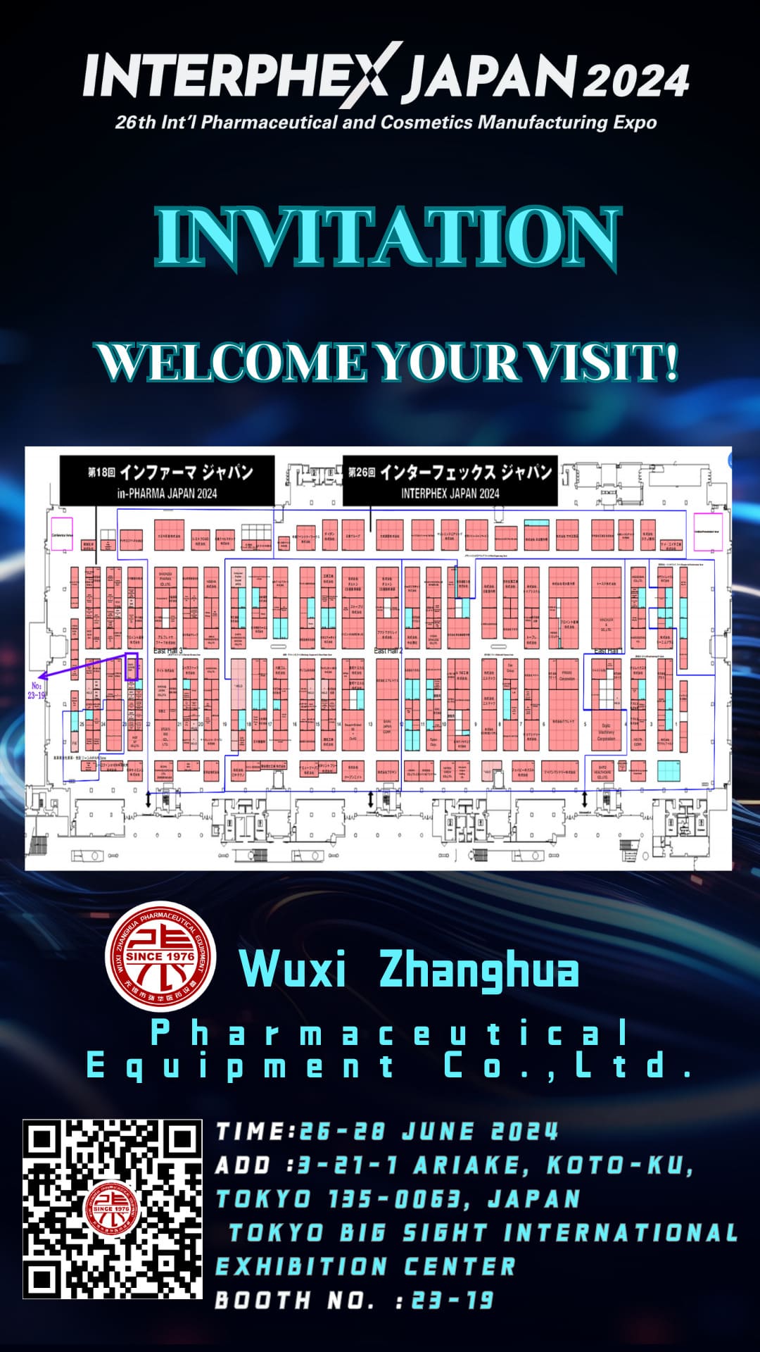 Wuxi Zhanghua Pharmaceutical Equipment Co. Ltd. Excels at Interphex Japan 2024