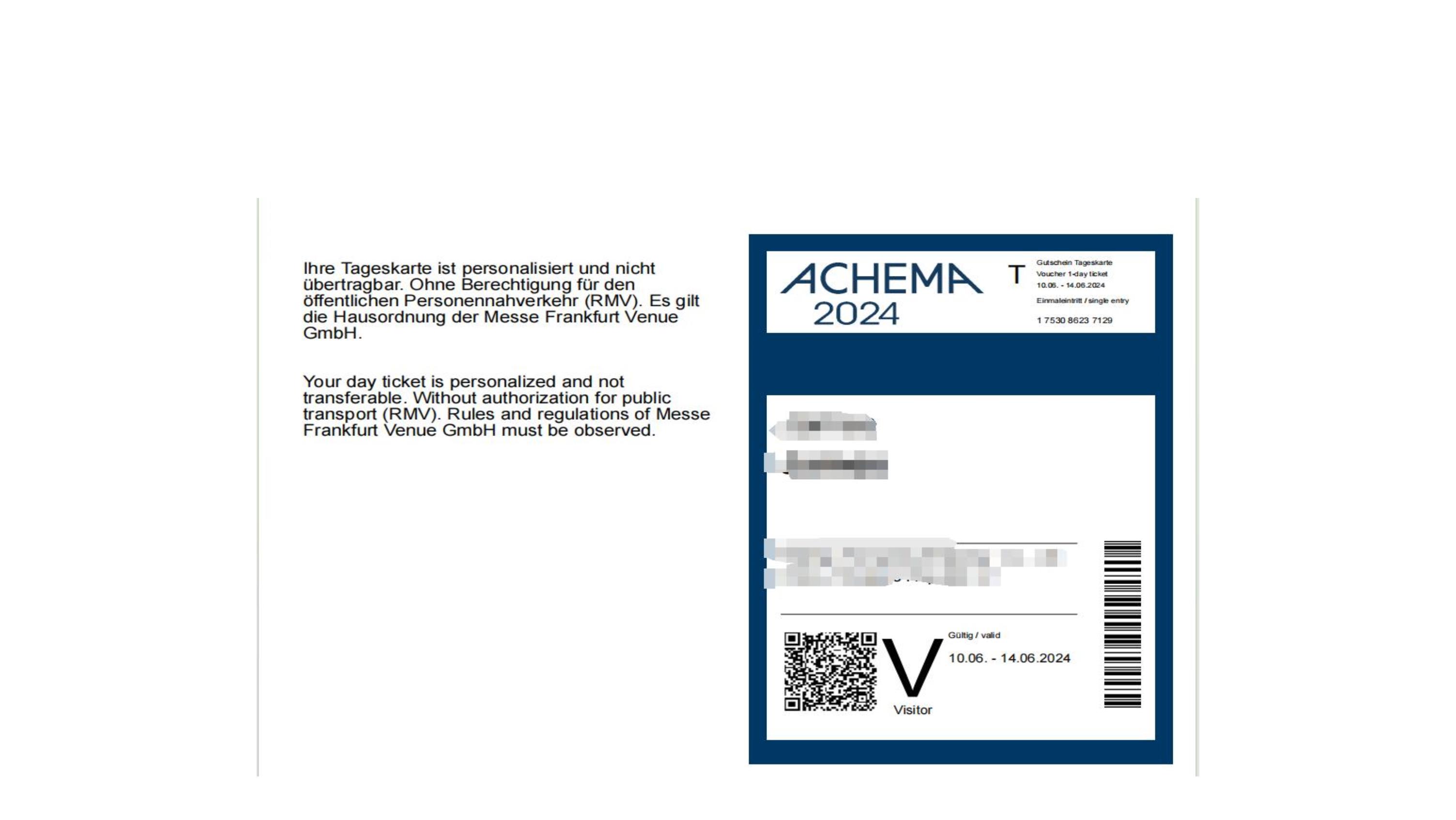  Vierailijan lipun esimerkki