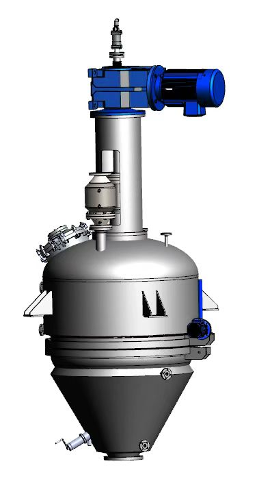 Application advantages of barrel-cone filter washing and drying three-in-one equipment in the production of raw mater 1