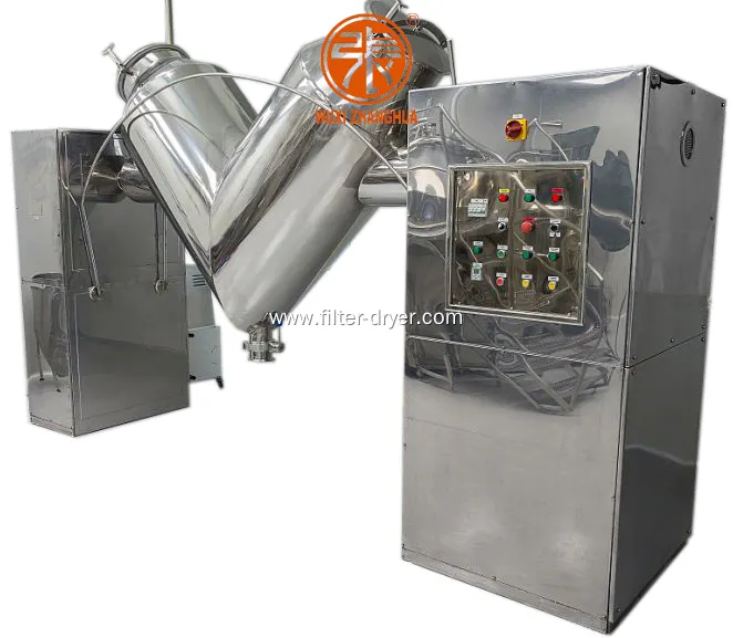 Zhanghua | Top v shape powder mixer for drying and dehumidifying powdery materials 1