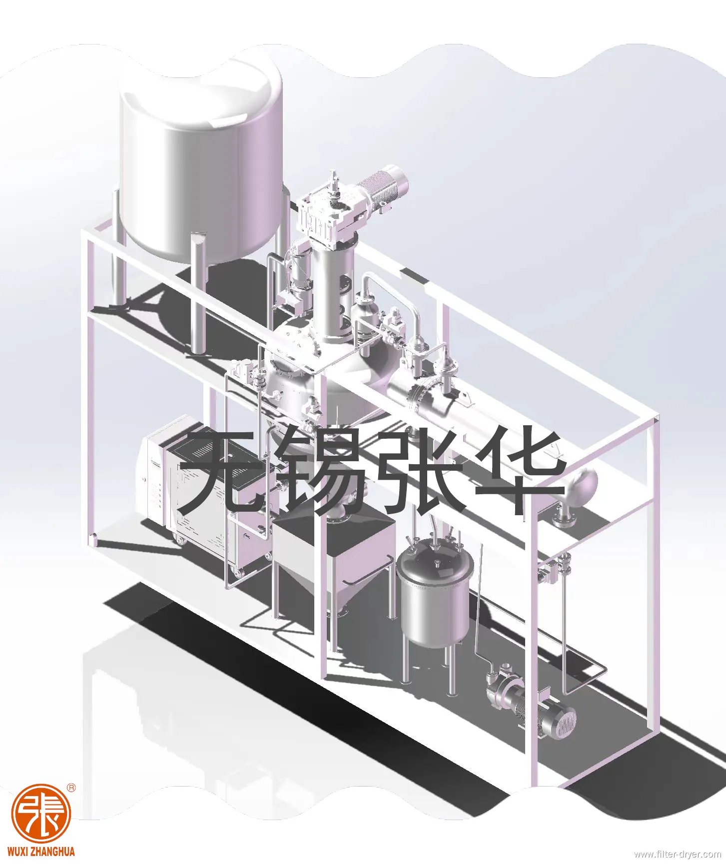 Custom vacuum spray dryer for medicine processing Manufacturer | Zhanghua 1