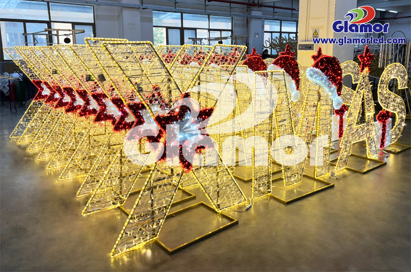 Kvaliteetsed kohandatud jõulutulede tähemotiividega välistingimustes kasutatavate tulede tootja | GLAMOR 8