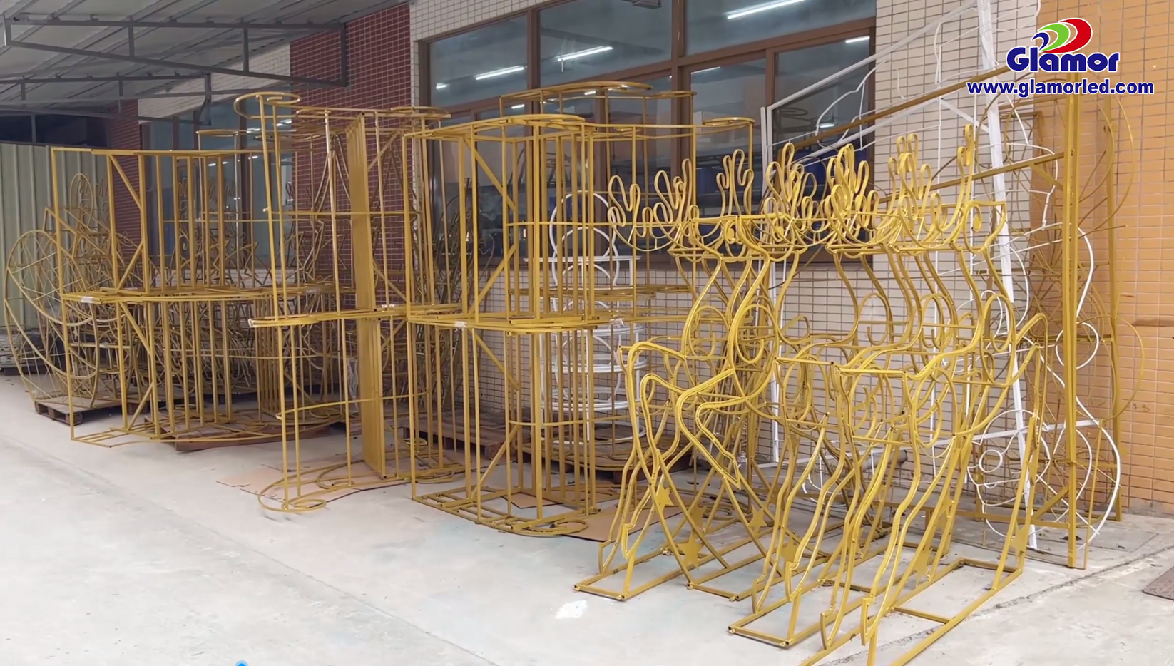 3D dış mekan LED Noel ışığı motifli dekorasyon kutusu üreticisi Glamour 18