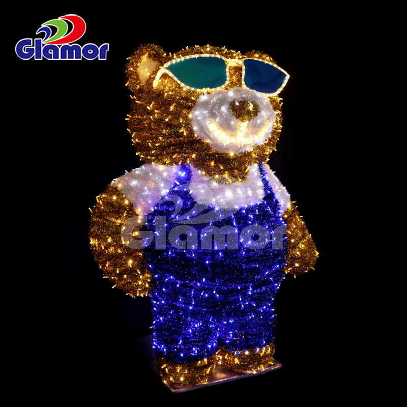 Kaliteli ürün 3D sevimli led motifli ışık festivali alışveriş merkezi dekorasyon ışığı profesyonel üreticisi-Glamour 8