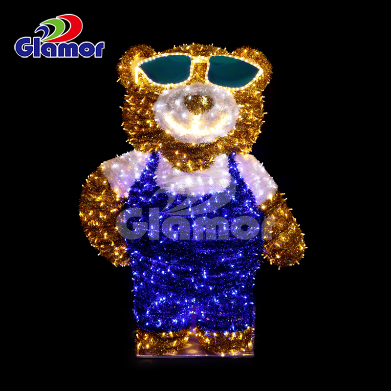 Kaliteli ürün 3D sevimli led motifli ışık festivali alışveriş merkezi dekorasyon ışığı profesyonel üreticisi-Glamour 9