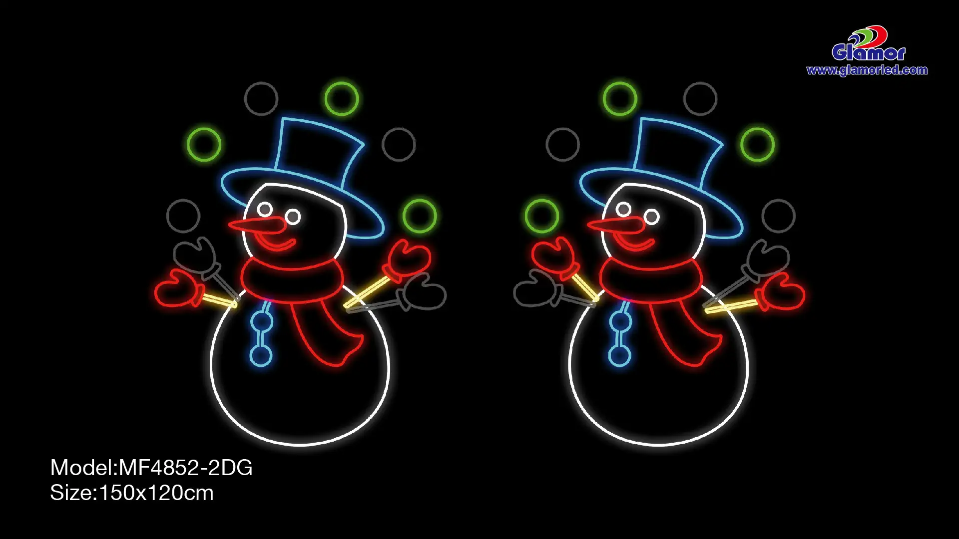 Ang snowman na may snowball Motif light//Glamour lighting 1