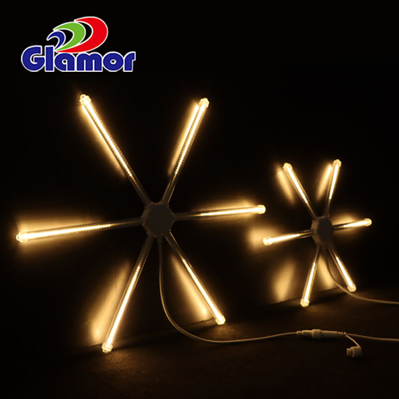Mugwagwa mwenje wemuti wekushongedza kudzingirira meteor firework effect SMD snowfall tube light| China Glamour Supplier 6